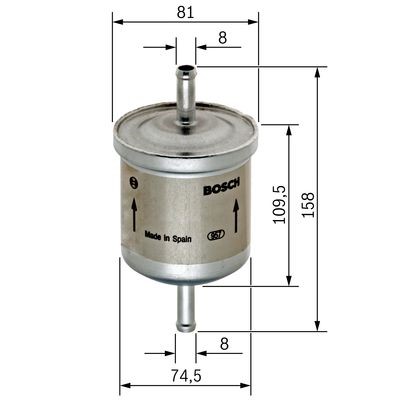Polttoainesuodatin BOSCH BOSCH