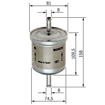Polttoainesuodatin BOSCH BOSCH