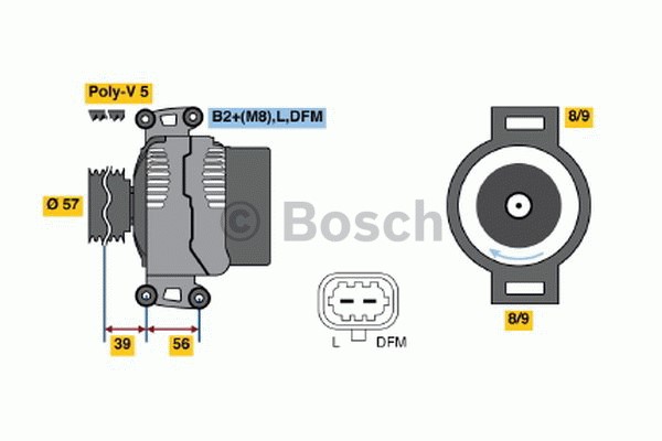 Laturi 14V 120A BOSCH BOSCH