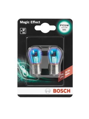 Polttimo BOSCH Magic Effect BL PY21W BAU15s, Edessä BOSCH