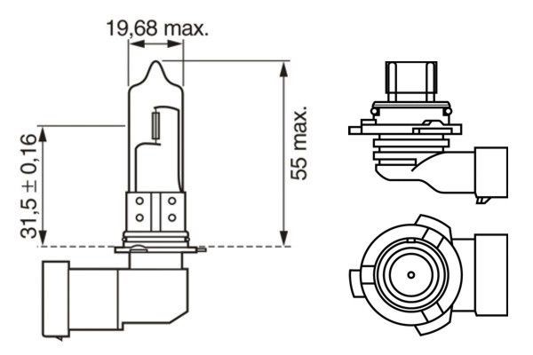 Halogeenilamppu BOSCH Xenon Blue Hb4 P22d 12V Bosch 1 987 302 155 BOSCH Halogeenilamppu BOSCH Xenon Blue Hb4 P22d 12V Bosch 1 987 302 155 BOSCH