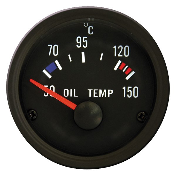 Mittari, öljylämpötila AutoStyle 52 mm musta AUTOSTYLE AutoStyle