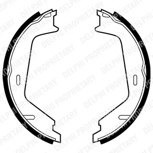 Jarrukenkäsarja, seisontajarru, Taka-akseli DELPHI DELPHI