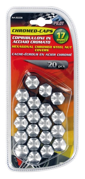 Chromade lockar 17mm