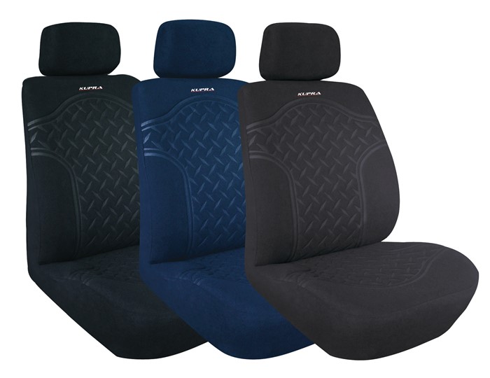 Istuinpäälliset autoon, Edessä ja takana