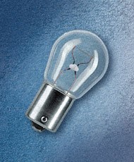 Polttimo OSRAM ORIGINAL P21W BA15s, Edessä, Takana, Asennus sivul OSRAM