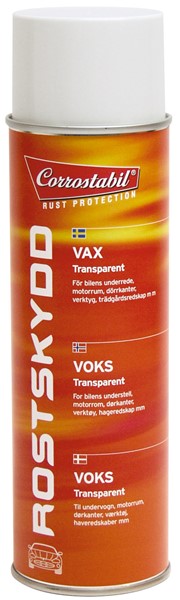 Ruostesuoja Vaha läpinäkyvä spray 500ml CORROSTABIL Corrostabil