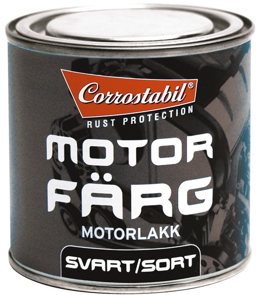 Moottorimaali musta purkki 250ml CORROSTABIL Corrostabil