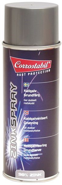 Sinkkimaali spray 400ml CORROSTABIL Corrostabil