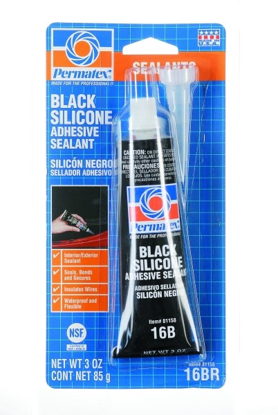 Musta RTV-silikoni 80ml PERMATEX Permatex