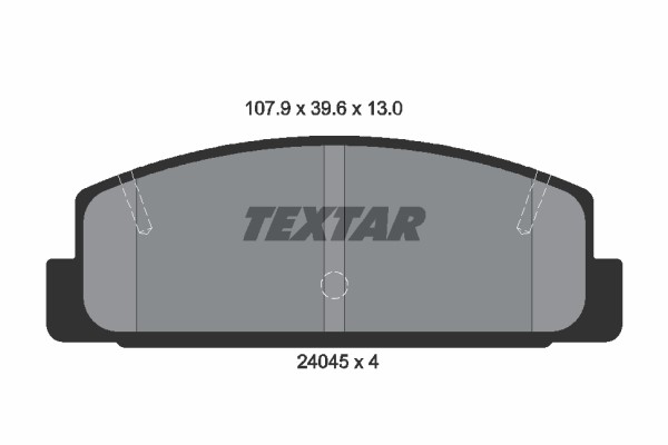 Jarrupalasarja, levyjarru, Taka-akseli Textar 2404501 TEXTAR Jarrupalasarja, levyjarru, Taka-akseli Textar 2404501 TEXTAR
