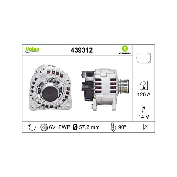 Laturi 14V 120A VALEO VALEO
