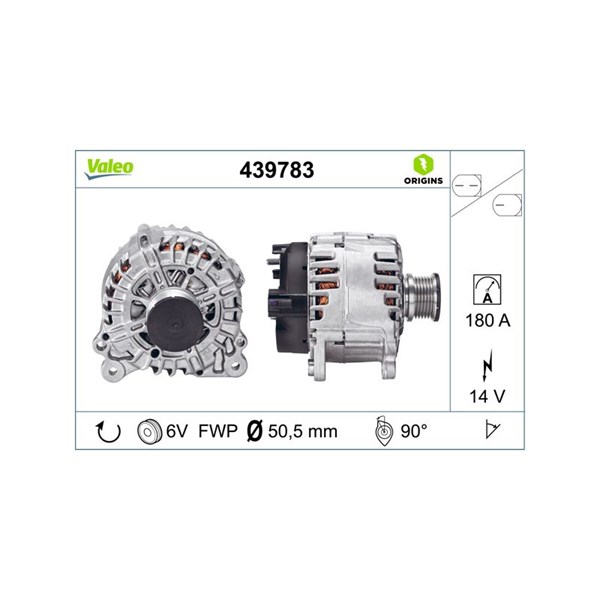 Laturi 14V 180A VALEO VALEO