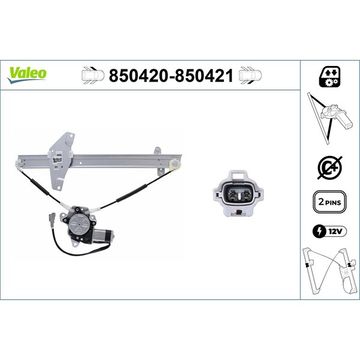 Lasinnostin, Edessä, Vasen Valeo 850420 VALEO