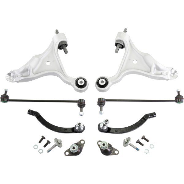 Tukivarsisarja, pyörien tuenta, Etuakseli