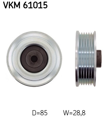 Ohjainrulla, moniurahihna SKF SKF