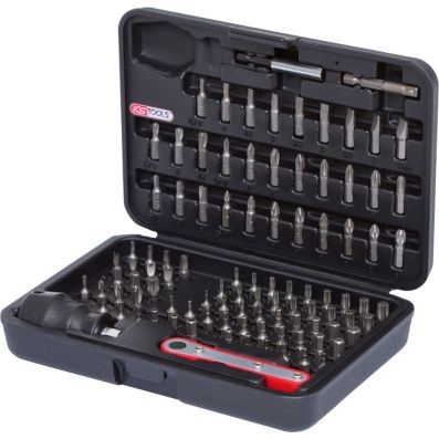 Teräsarja terävarrella 1/4", 99 kpl KS TOOLS