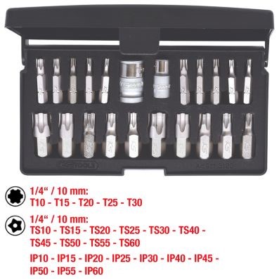 Hylsyavainsarja KS TOOLS Torx plus -hylsyavainsarja, 22-os KS TOOLS Hylsyavainsarja KS TOOLS Torx plus -hylsyavainsarja, 22-os KS TOOLS