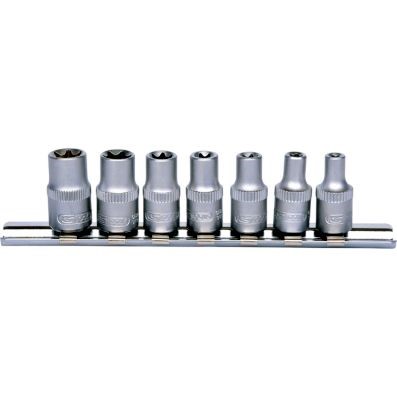 Hylsyavainsarja KS TOOLS 1/4 Torx-E-voimahylsysarja, 7-os, E4-E11 KS TOOLS