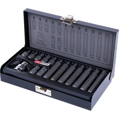 Kärkihylsysarja KS TOOLS 10 mm:n kärkisarja, 15-os, Torx KS TOOLS