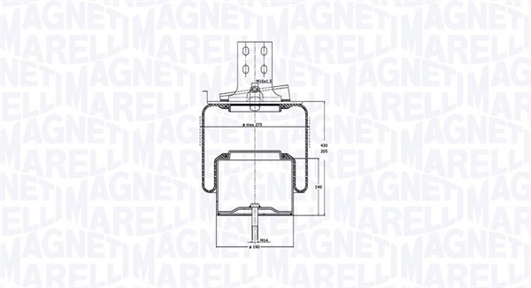 Metallipalje, ilmajousitus MAGNETI MARELLI MAGNETI MARELLI