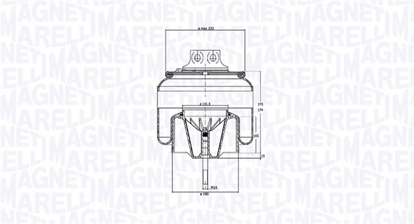 Metallipalje, ilmajousitus MAGNETI MARELLI MAGNETI MARELLI