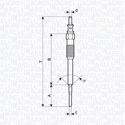 Hehkutulppa 7V MAGNETI MARELLI MAGNETI MARELLI