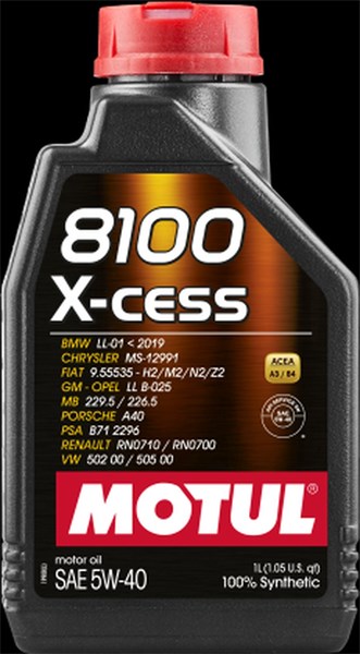 Moottoriöljy Motul 8100 X-Cess 5W-40 MOTUL
