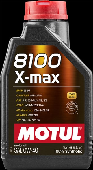 Moottoriöljy Motul 8100 X-Max 0W-40 MOTUL 8100 x-max 0w40 MOTUL