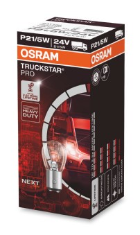 Polttimo OSRAM TRUCKSTAR PRO P21/5W BAY15d, Edessä, Takana, Asenn OSRAM