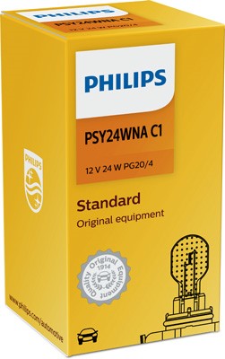 Polttimo PHILIPS  PSY24W PG20/4, Edessä, Takana, Edessä ja takana Philips