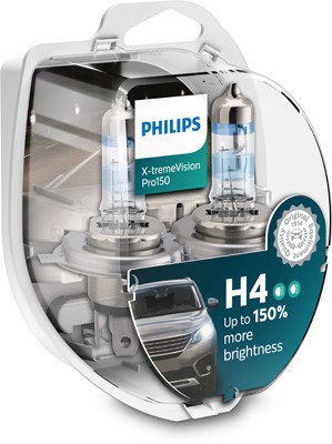 Halogeenilamppu  PHILIPS X-tremeVision Pro150 H4 P43t-38 PHILIPS Philips