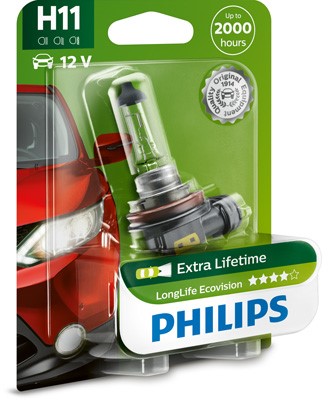 Halogeenilamppu PHILIPS LongLife EcoVision H11 PGJ19-2 PHILIPS Philips