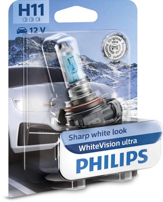 Halogeenilamppu PHILIPS WhiteVision ultra H11 PGJ19-2 12V PHILIPS Philips