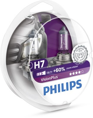 Halogeenilamppu PHILIPS VisionPlus H7 PX26d 12V PHILIPS Philips