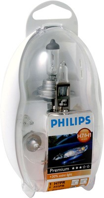 Lajitelma, hehkulankapolttimot, Takana, Edessä, Auton takaluukku, Philips
