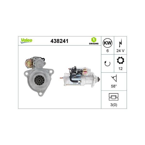 Käynnistin 24V VALEO VALEO