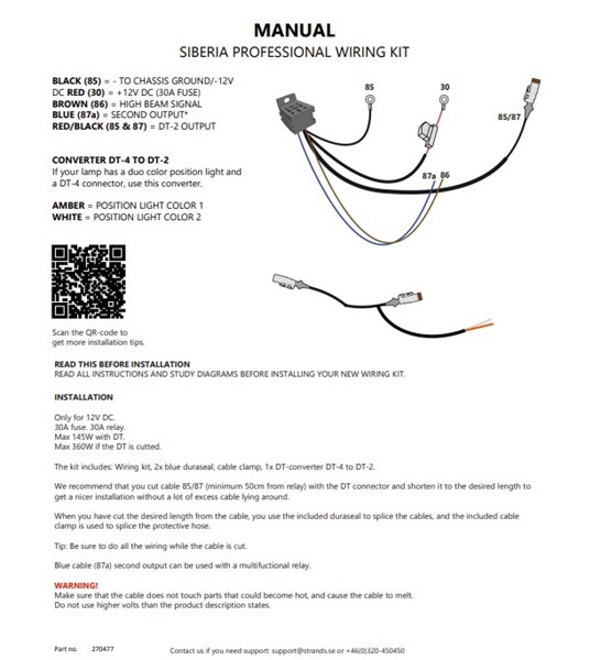 kaapelisarja Proffs 1x Dt-liitin Strands Lighting Division