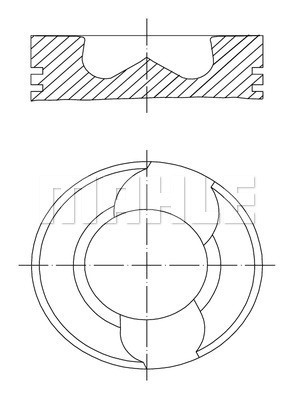 Männät, Sylinterille 3, Sylinterille 4, Sylinterille 5 MAHLE MAHLE