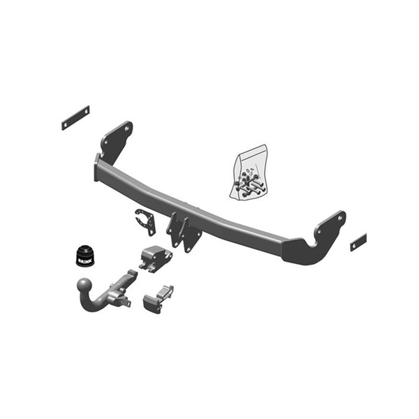 Dragkrokssats med avtagbar kula BRINK - jeep compass, patriot
