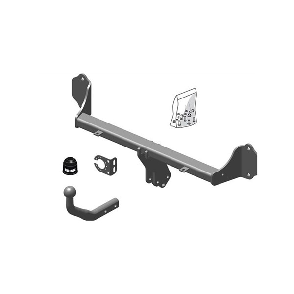 Vetokoukku­paketti kiinteällä kuulalla BRINK BRINK