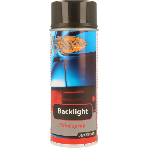 Takavalomaali läpinäkyvä musta 400ml MOTIP