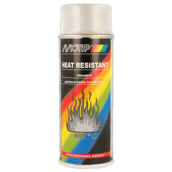Lämmönkestävä spraymaali hopea 400ml MOTIP