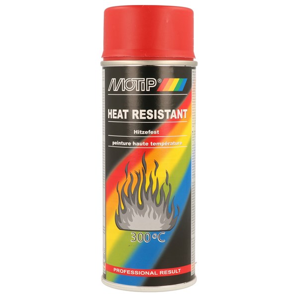 Lämmönkestävä spraymaali punainen 400ml MOTIP
