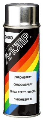 Krom spraymaali harmaa kiiltävä 400ml MOTIP
