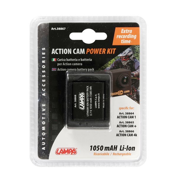 Action kamera Akkupaketti LAMPA Lampa
