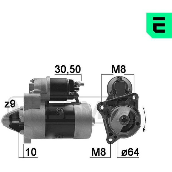 Käynnistin 12V ERA OEM Oem ERA OEM