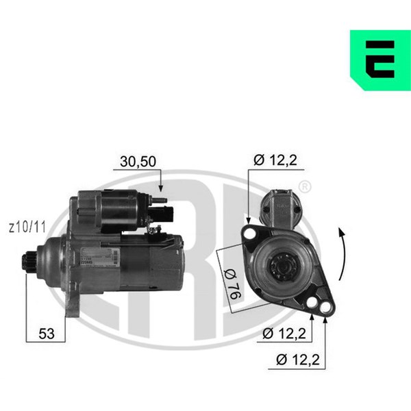 Käynnistin 12V ERA OEM Oem ERA OEM