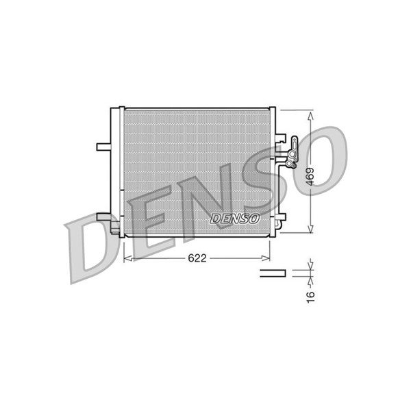 Kondensaattori, ilmastointilaite DENSO DENSO
