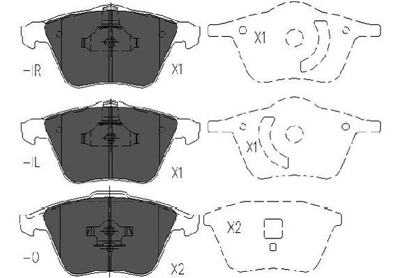 Jarrupalasarja, levyjarru, Etuakseli KAVO PARTS KAVO PARTS